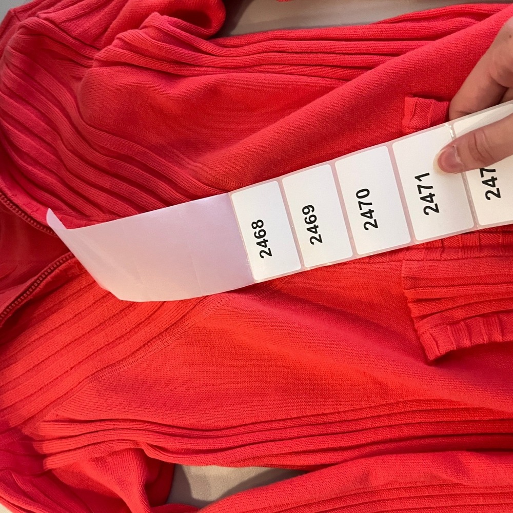 Athleta Red Ribbed Jacket - Picture 10 of 10